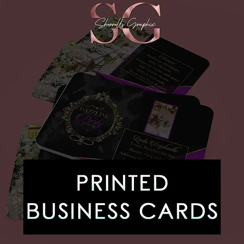 CUSTOM DOUBLE SIDED BUSINESS CARD DESIGN (PRINTED)