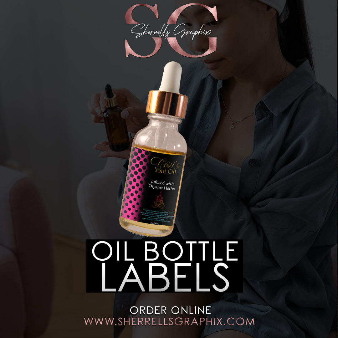 OIL BOTTLE LABELS (PRINTED) image 0