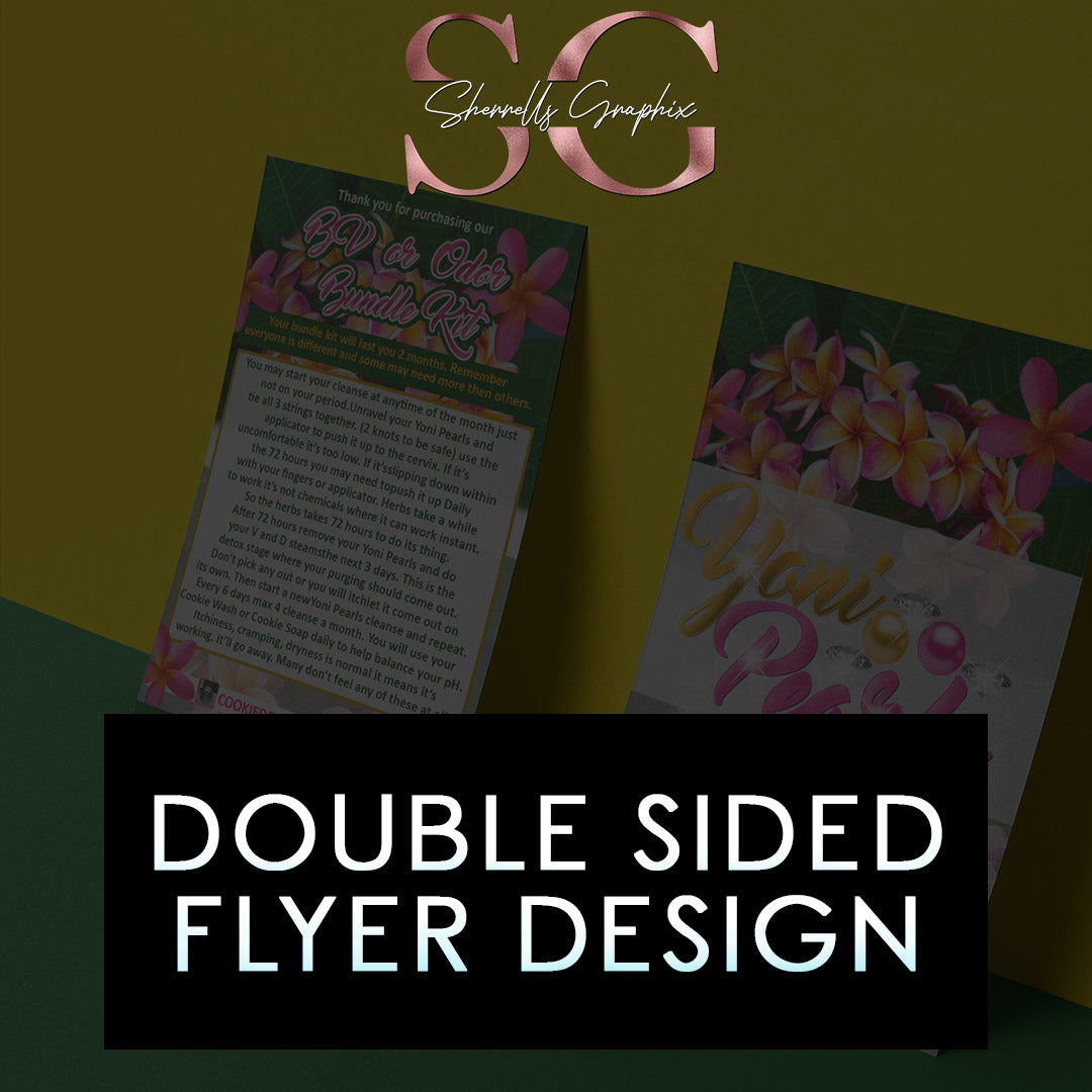 CUSTOM DOUBLE SIDED FLYER DESIGN image 0
