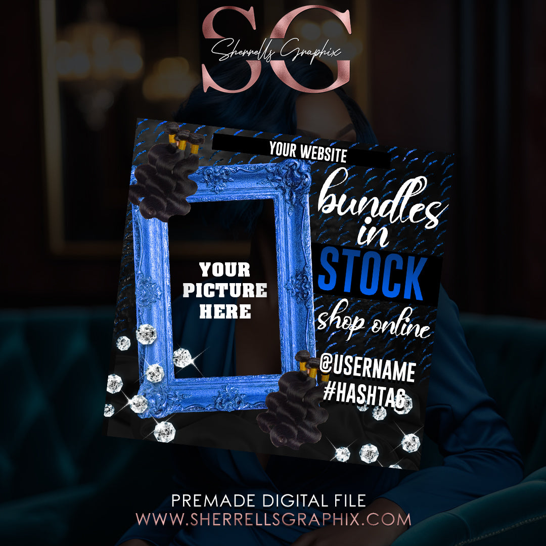 BUNDLES INSTOCK PREMADE E-FLYER DESIGN (BLUE)