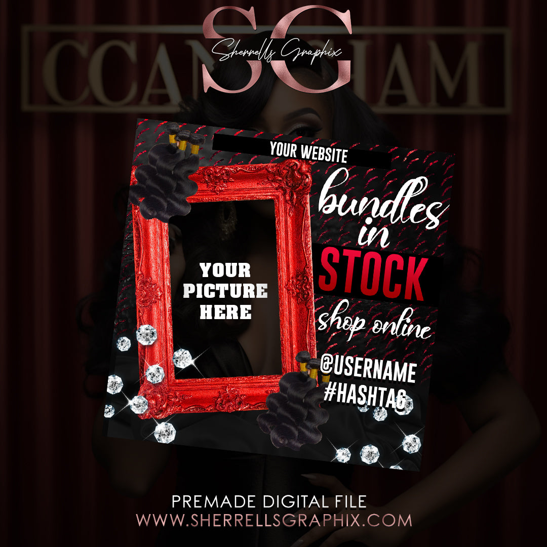 BUNDLES INSTOCK PREMADE E-FLYER DESIGN (RED)