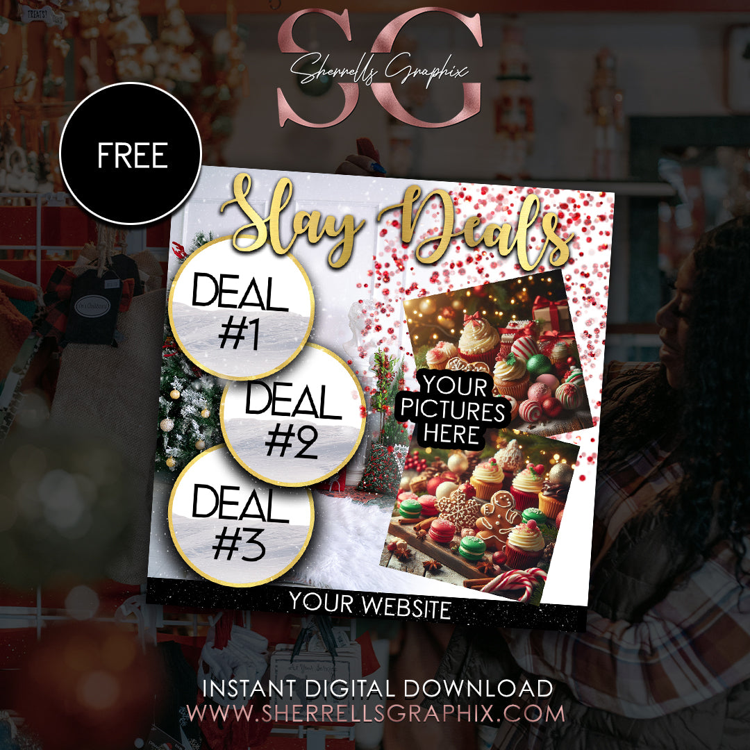 INSTANT DIGITAL DOWNLOAD SLAY DEALS E-FLYER DESIGN