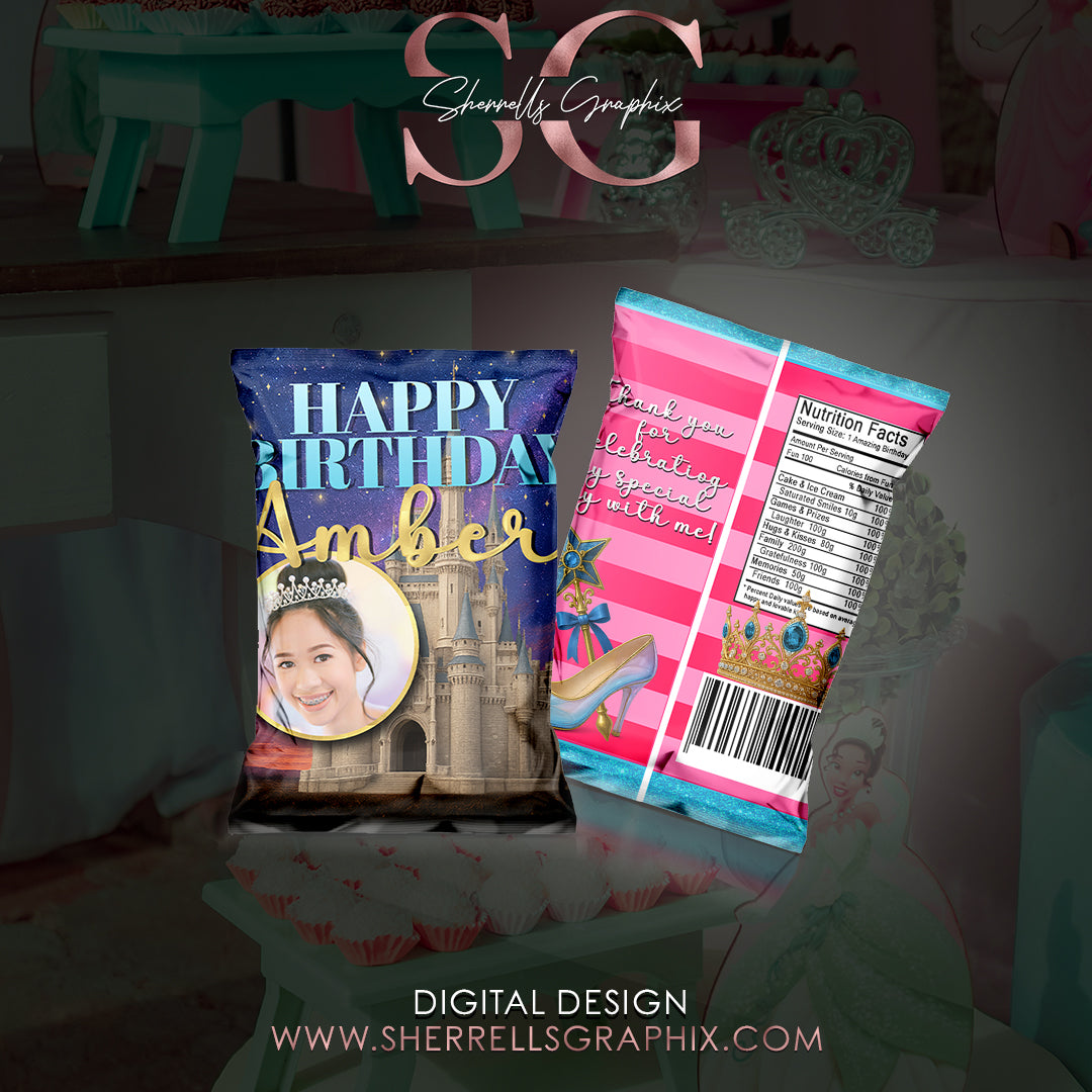 Princess Dream Chip Bag Digital Design (Design Only)