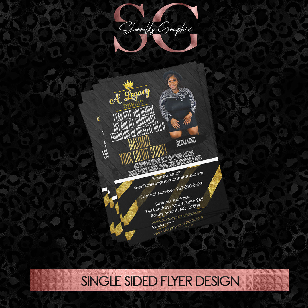 CUSTOM ONE SIDED FLYER DESIGN