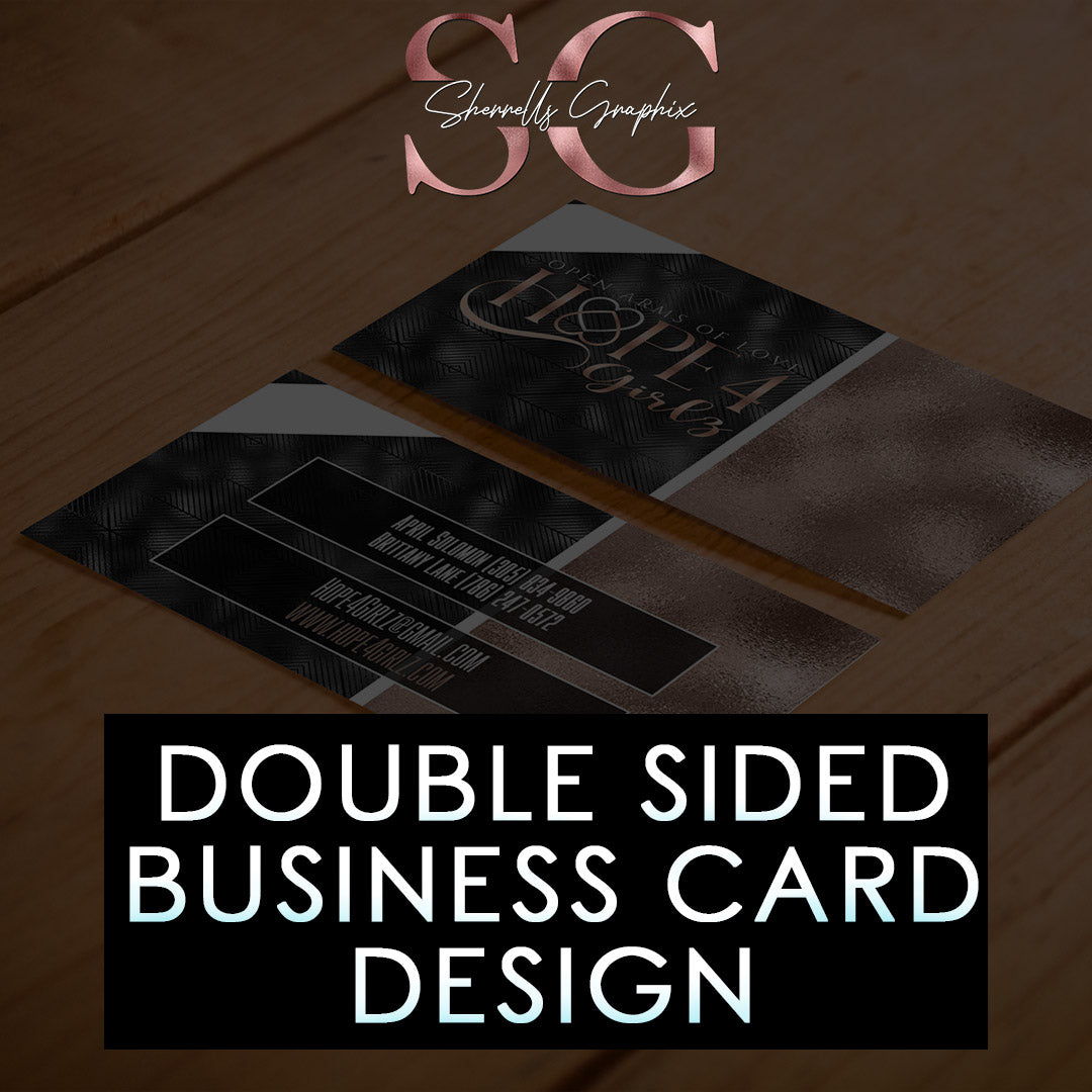 CUSTOM DOUBLE SIDED BUSINESS CARD DESIGN image 0